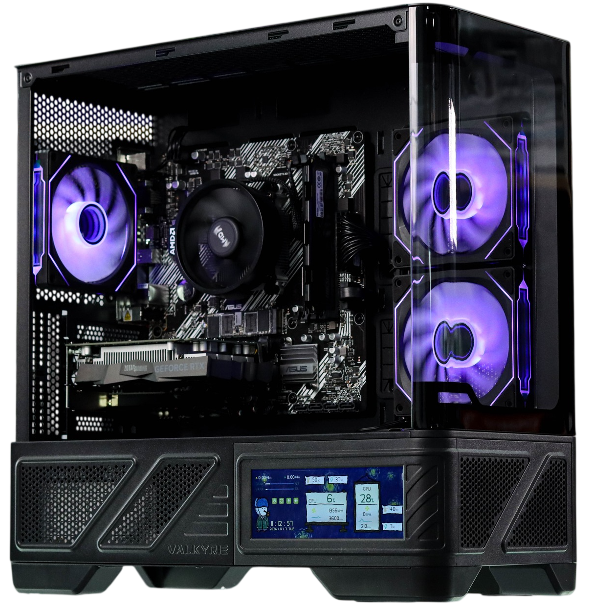 CASE VALKYRIE VK03 LCD BLACK