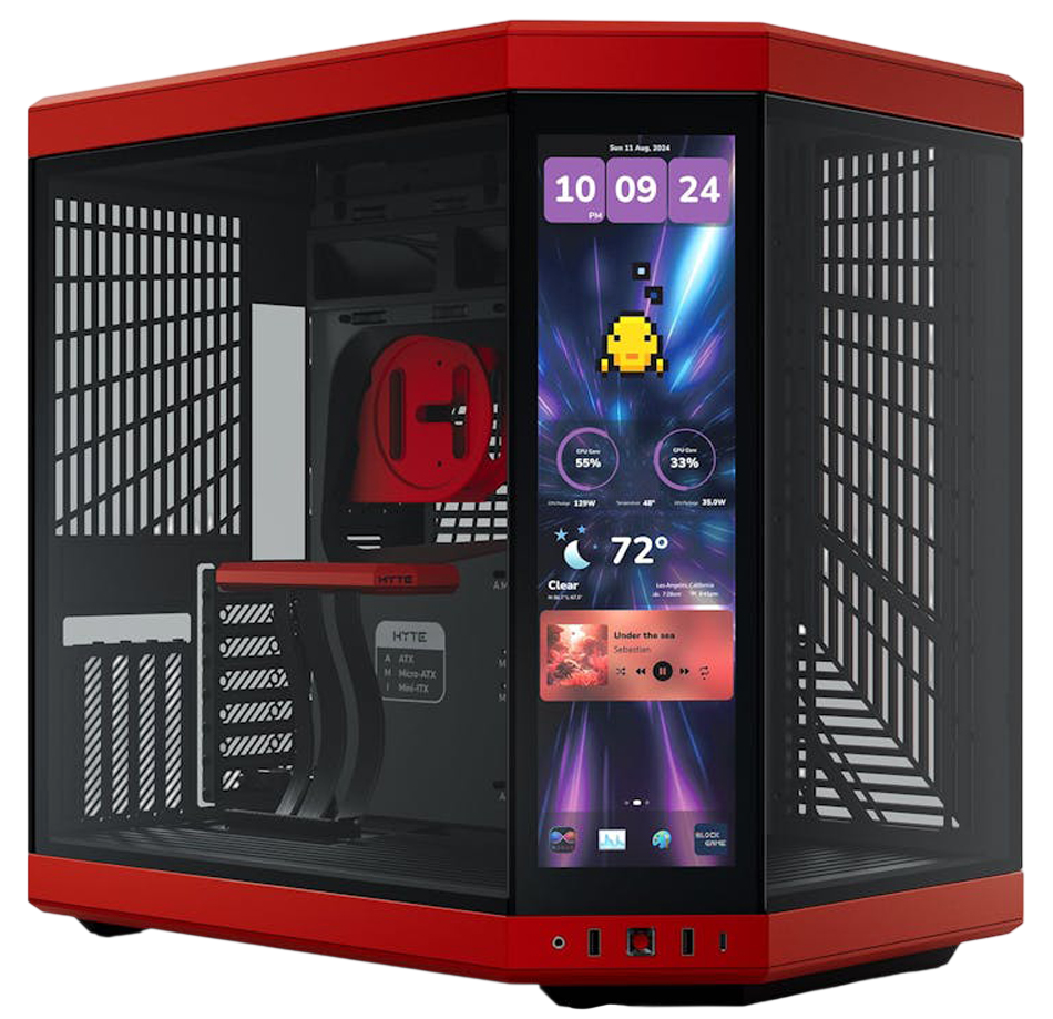 CASE HYTE Y70 TOUCH BLACK/RED