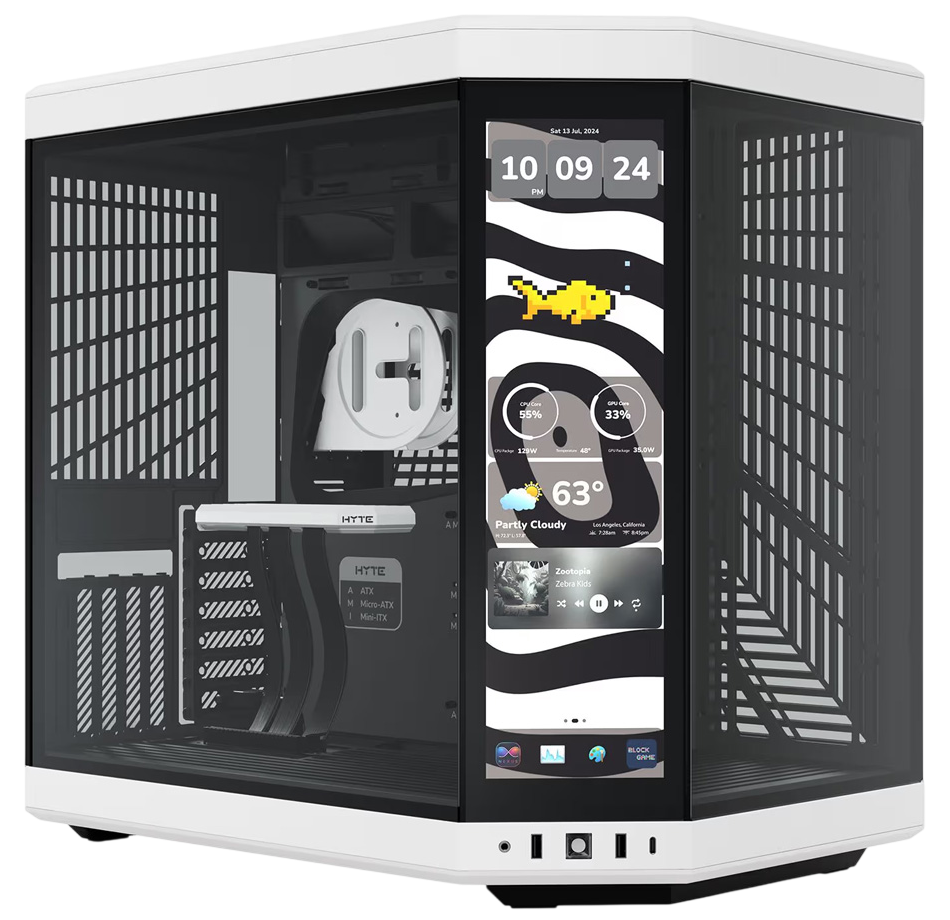 CASE HYTE Y70 TOUCH BLACK/WHITE