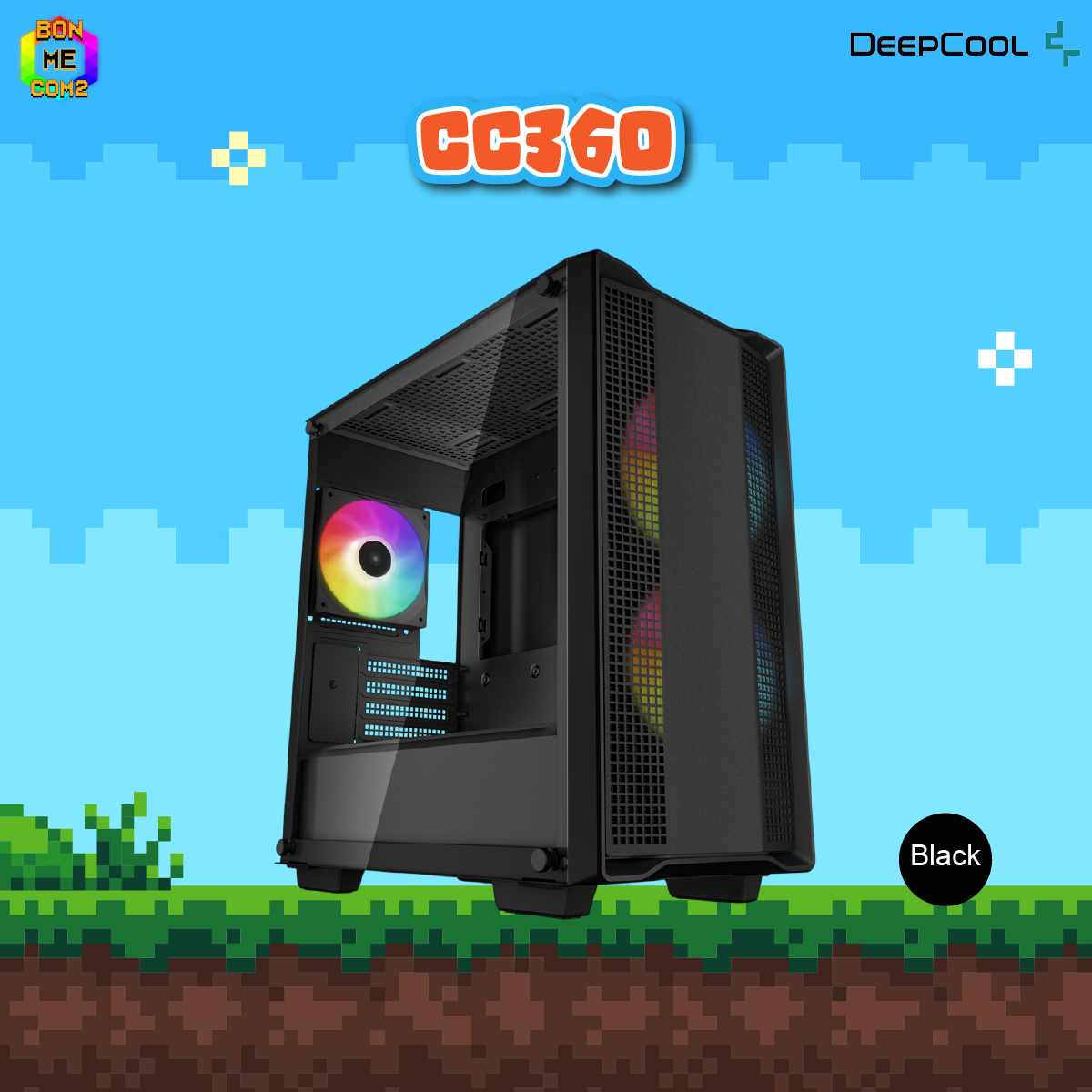 CASE Deepcool CC360 BLACK