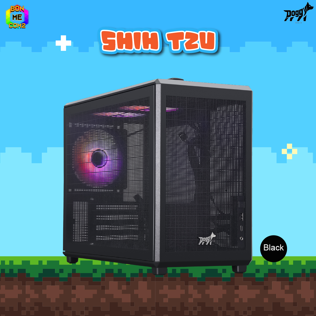 CASE DOGGY SHIH TZU BLACK