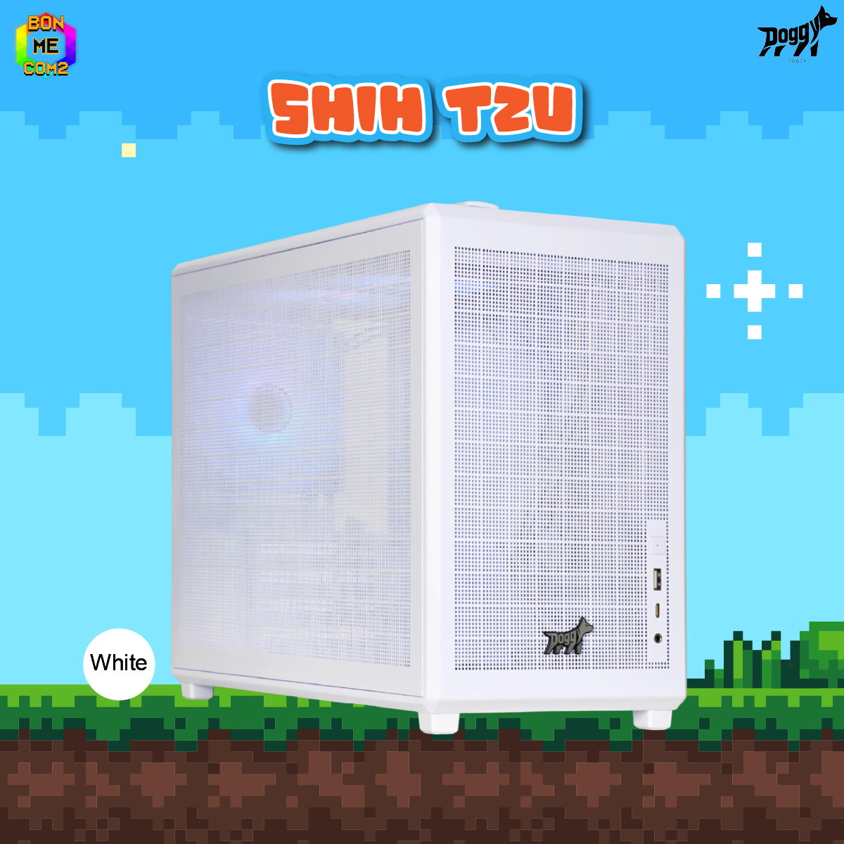 CASE DOGGY SHIH TZU WHITE