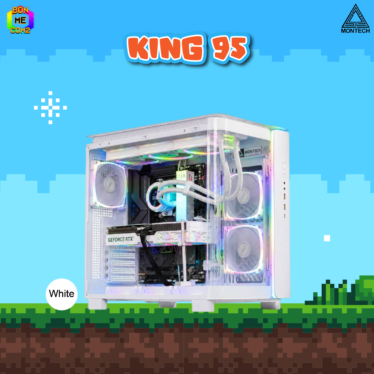 CASE MONTECH KING 95 WHITE (NO FAN)