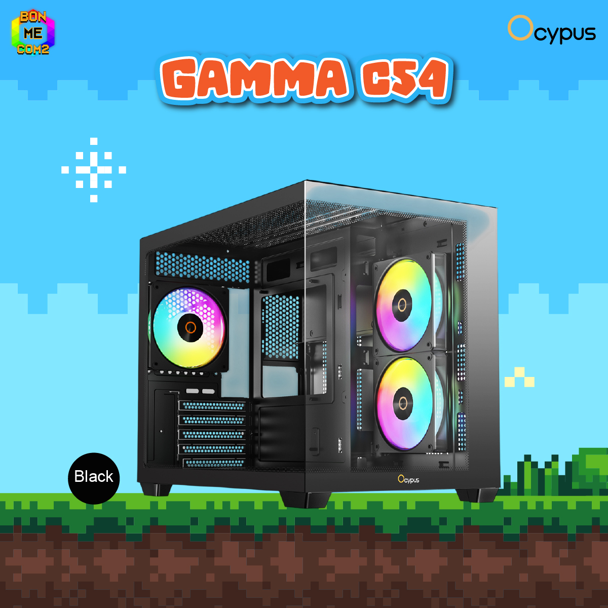 CASE OCYPUS GAMMA C54 ARGB BLACK