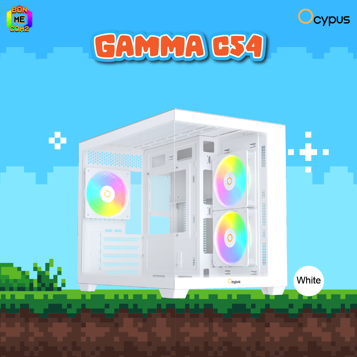 CASE OCYPUS GAMMA C54 ARGB WHITE